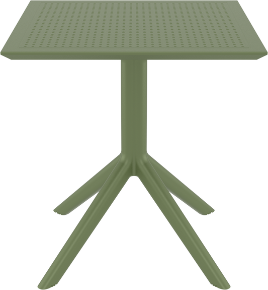 SKY OLIVE GREEN ΤΡΑΠΕΖΙ ΠΟΛ/ΝΙΟΥ 70x70x74