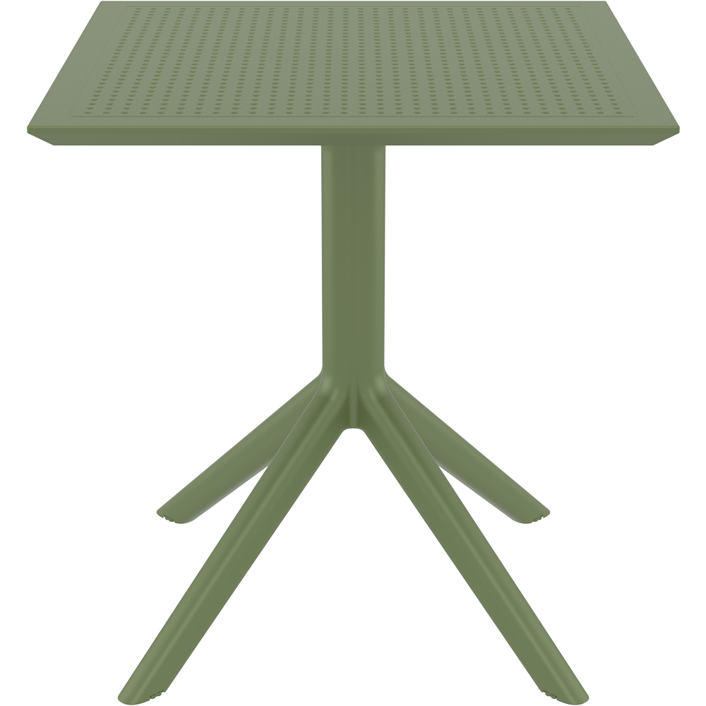 SKY OLIVE GREEN ΤΡΑΠΕΖΙ ΠΟΛ/ΝΙΟΥ 70x70x74