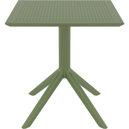 SKY OLIVE GREEN ΤΡΑΠΕΖΙ ΠΟΛ/ΝΙΟΥ 70x70x74