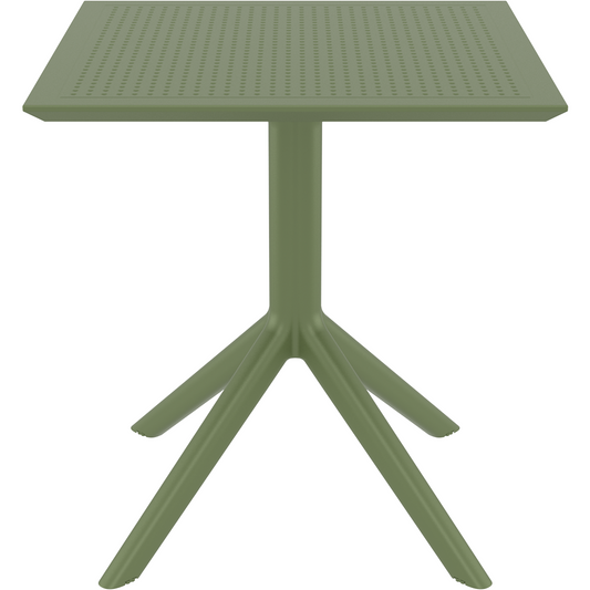 SKY OLIVE GREEN ΤΡΑΠΕΖΙ ΠΟΛ/ΝΙΟΥ 70x70x74
