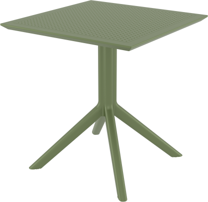 SKY OLIVE GREEN ΤΡΑΠΕΖΙ ΠΟΛ/ΝΙΟΥ 70x70x74