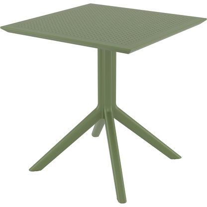 SKY OLIVE GREEN ΤΡΑΠΕΖΙ ΠΟΛ/ΝΙΟΥ 70x70x74