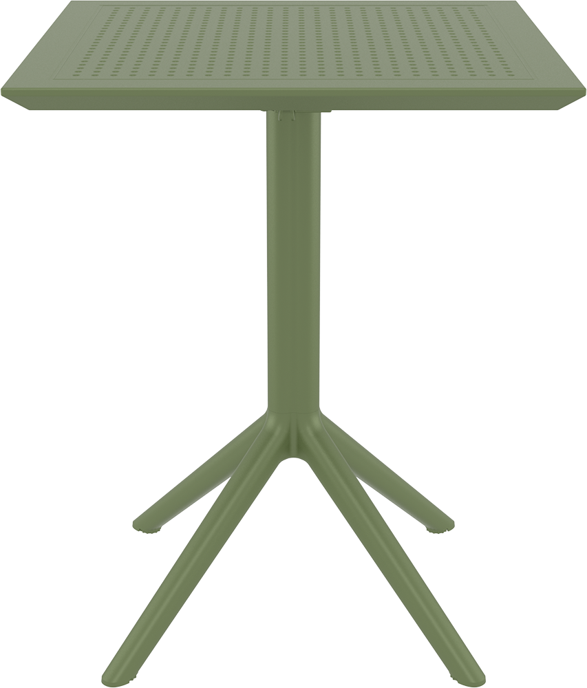 SKY OLIVE GREEN FOLDING POLYWOOD TABLE 60x60x74