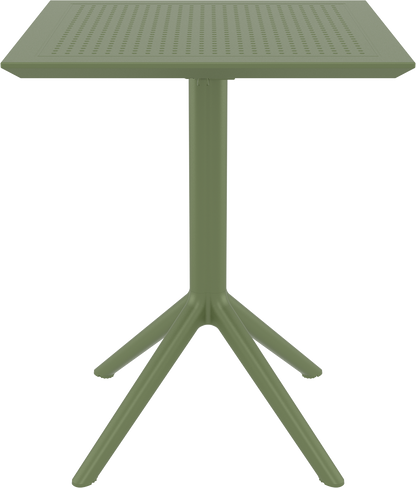 SKY OLIVE GREEN FOLDING POLYWOOD TABLE 60x60x74