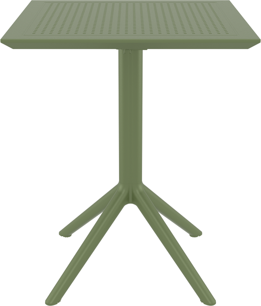 SKY OLIVE GREEN ΤΡΑΠΕΖΙ ΠΤΥΣ/ΝΟ ΠΟΛ/ΝΙΟΥ 60x60x74