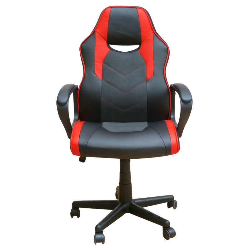 A6210 ΜΑΥΡΟ/ΚΟΚΚΙΝΟ PU ΠΟΛΥΘΡΟΝΑ GAMING 60x63x43-103/53-113