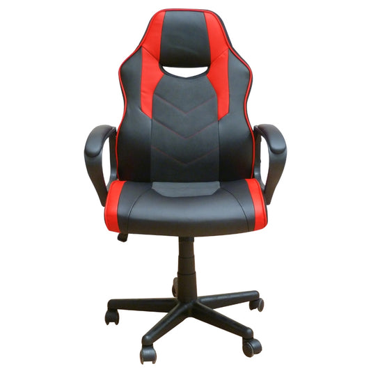 A6210 ΜΑΥΡΟ/ΚΟΚΚΙΝΟ PU ΠΟΛΥΘΡΟΝΑ GAMING 60x63x43-103/53-113