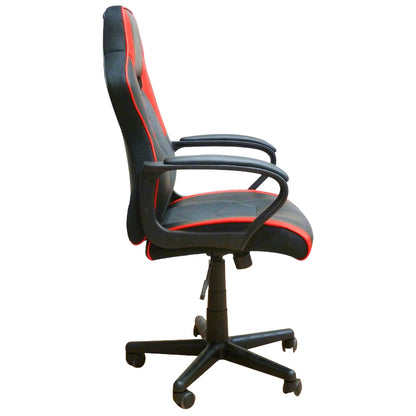 A6210 ΜΑΥΡΟ/ΚΟΚΚΙΝΟ PU ΠΟΛΥΘΡΟΝΑ GAMING 60x63x43-103/53-113