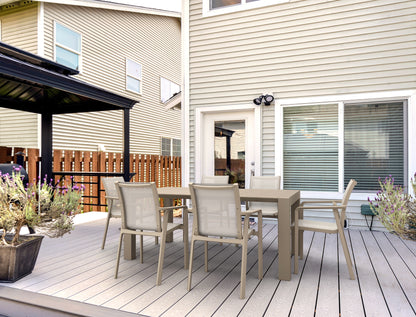 Σετ Τραπεζαρίας 7 Τμχ Vegas-Pacific Taupe 100x180/220x75