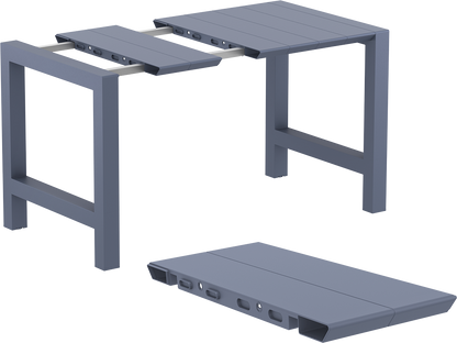 VEGAS BAR DARK GREY ΕΠΕΚΤ. ΠΟΛ/ΝΙΟΥ 100x100/140εκ