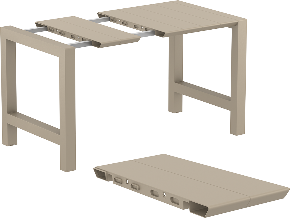 VEGAS BAR TAUPE ΕΠΕΚΤ. ΠΟΛ/ΝΙΟΥ 100x100/140εκ