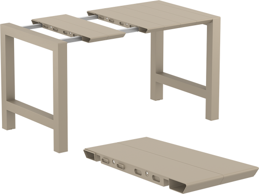 VEGAS BAR TAUPE ΕΠΕΚΤ. ΠΟΛ/ΝΙΟΥ 100x100/140εκ