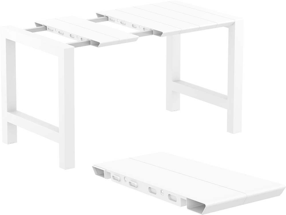 VEGAS BAR WHITE ΕΠΕΚΤ. ΠΟΛ/ΝΙΟΥ 100x100/140εκ