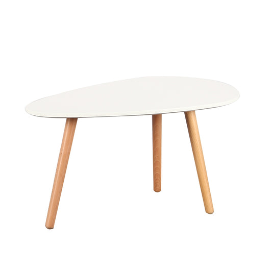 TAMY SMALL WHITE ΤΡΑΠΕΖΙ ΣΑΛΟΝΙΟΥ 75x43x40