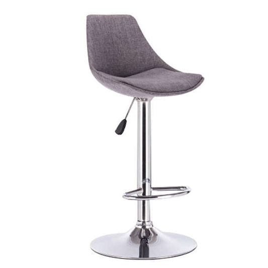 Σκαμπό Μπαρ 2 Τμχ Bar88 Grey Ύφασμα 38x46x105