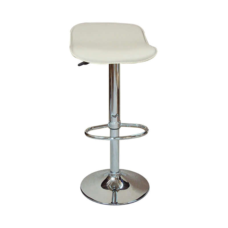 Σκαμπό Μπαρ 2 Τμχ Bar3 White PVC 38x38x85