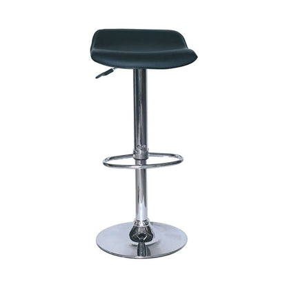 Σκαμπό Μπαρ 2 Τμχ Bar3 Μαύρο PVC 38x38x85