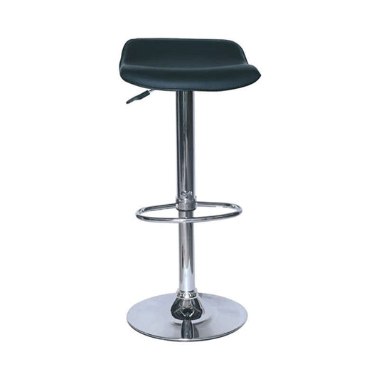 Σκαμπό Μπαρ 2 Τμχ Bar3 Μαύρο PVC 38x38x85