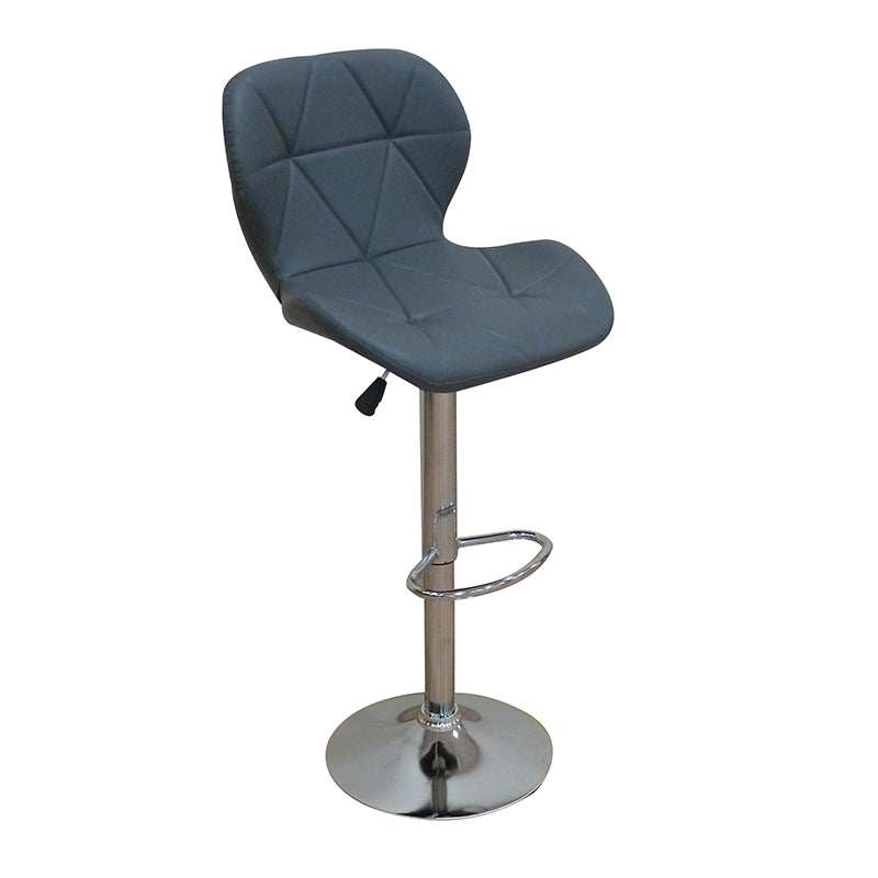 Σκαμπό Μπαρ 2 Τμχ Bar91 Grey PU 48x49x109