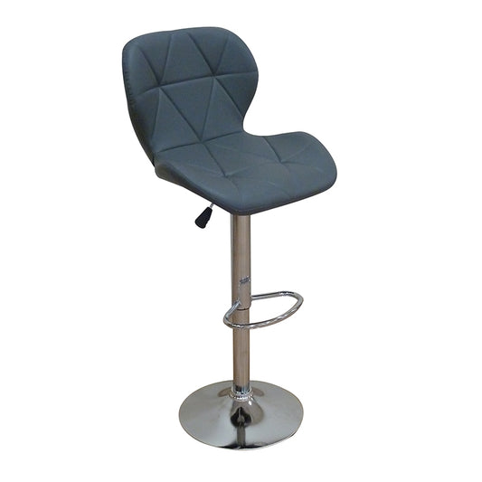Σκαμπό Μπαρ 2 Τμχ Bar91 Grey PU 48x49x109
