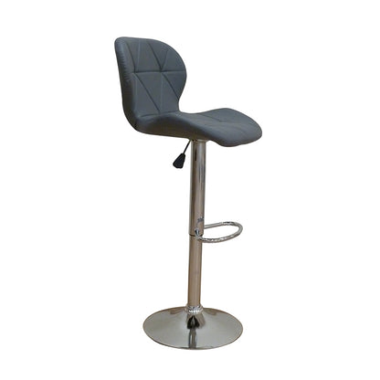 Σκαμπό Μπαρ 2 Τμχ Bar91 Grey PU 48x49x109