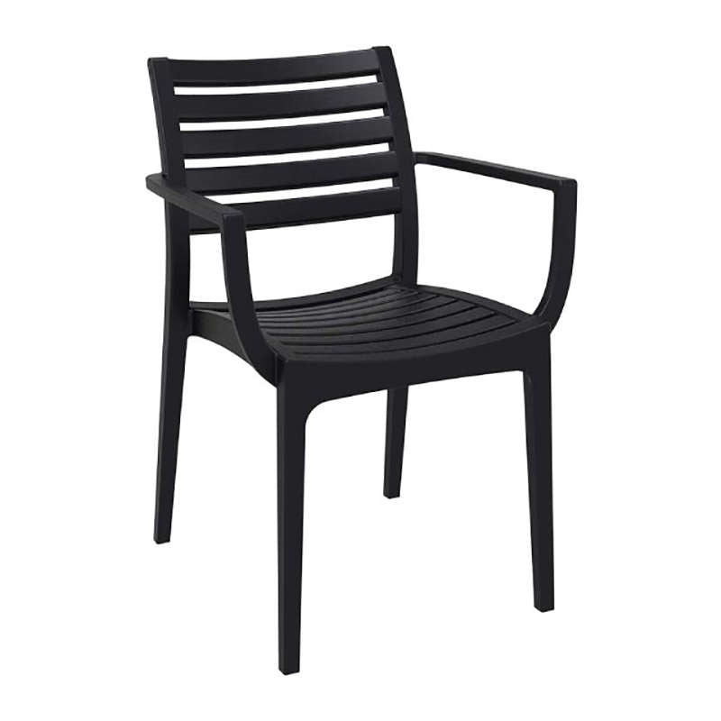 Σετ Τραπεζαρίας 7 Τμχ Ares-Artemis Black 140x80x75