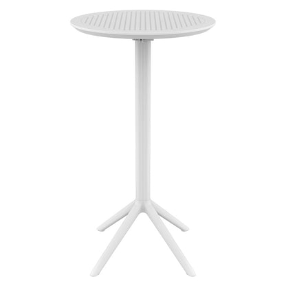 SKY WHITE BAR FOLDING TABLE POLYPROPYLENE Ø60x108