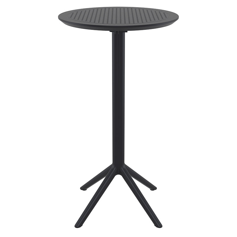 SKY BLACK BAR FOLDING TABLE Ø60x108