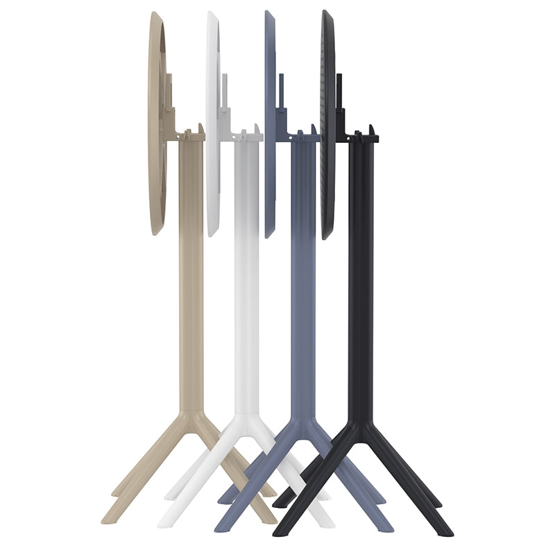SKY BLACK BAR FOLDING TABLE Ø60x108