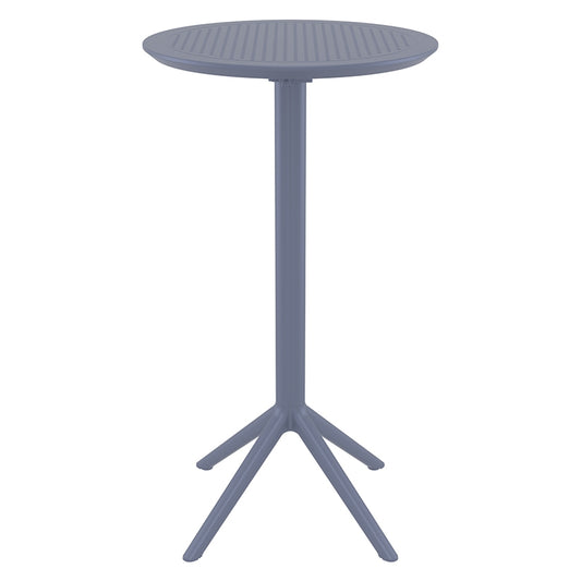 SKY DARK GREY BAR FOLDING TABLE POLYPROPYLENE Φ60x108