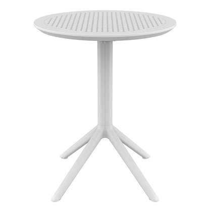 SKY WHITE ΤΡΑΠΕΖΙ ΠΤΥΣ/ΝΟ ΠΟΛ/ΝΙΟΥ Φ60x74