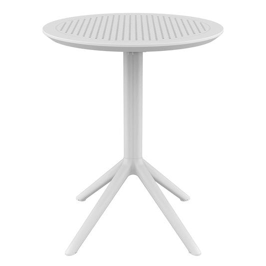 SKY WHITE ΤΡΑΠΕΖΙ ΠΤΥΣ/ΝΟ ΠΟΛ/ΝΙΟΥ Φ60x74