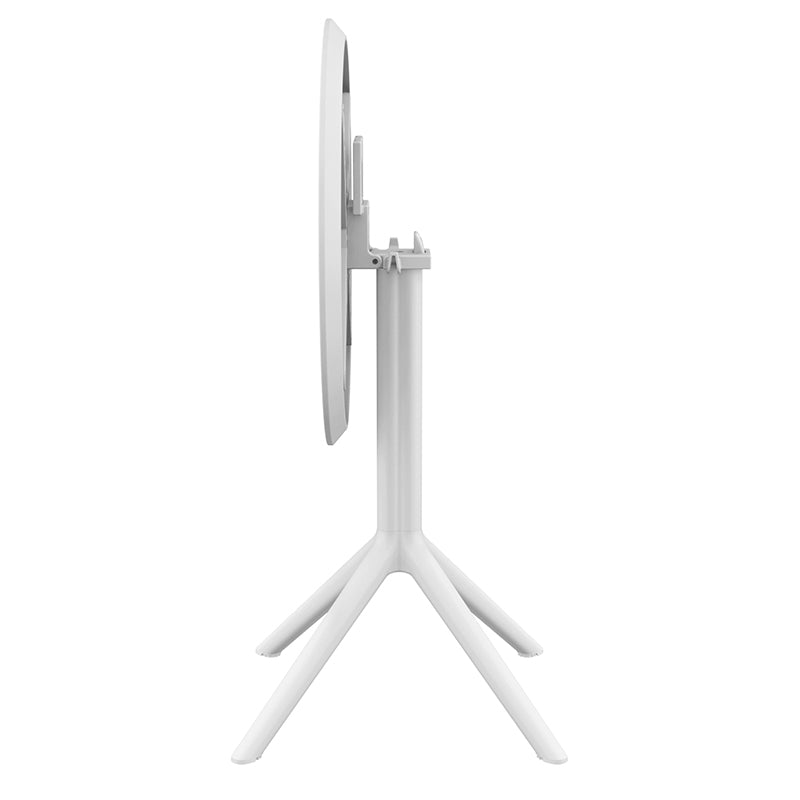 SKY WHITE ΤΡΑΠΕΖΙ ΠΤΥΣ/ΝΟ ΠΟΛ/ΝΙΟΥ Φ60x74