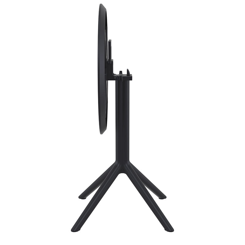 SKY BLACK ΤΡΑΠΕΖΙ ΠΤΥΣ/ΝΟ ΠΟΛ/ΝΙΟΥ Φ60x74