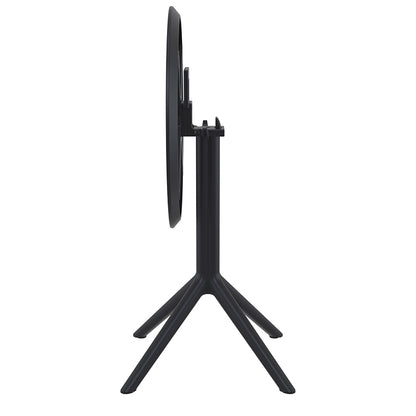 SKY BLACK ΤΡΑΠΕΖΙ ΠΤΥΣ/ΝΟ ΠΟΛ/ΝΙΟΥ Φ60x74