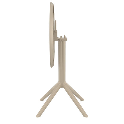 SKY TAUPE ΤΡΑΠΕΖΙ ΠΤΥΣ/ΝΟ ΠΟΛ/ΝΙΟΥ Φ60x74