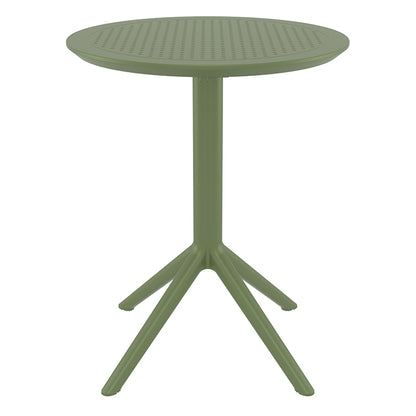 SKY OLIVE GREEN ΤΡΑΠΕΖΙ ΠΤΥΣ/ΝΟ ΠΟΛ/ΝΙΟΥ Φ60x74