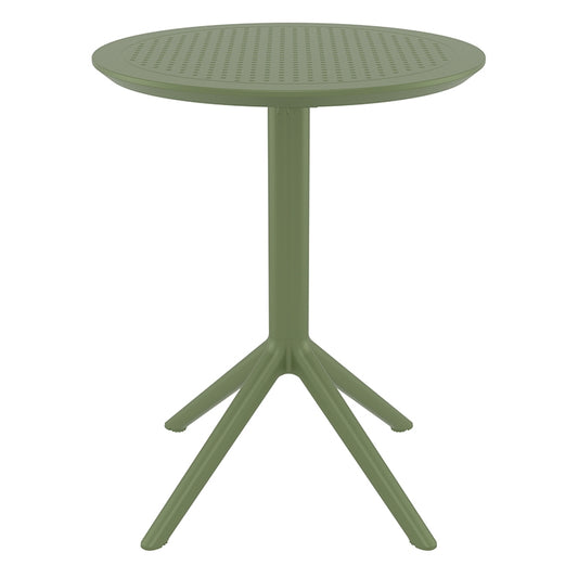 SKY OLIVE GREEN ΤΡΑΠΕΖΙ ΠΤΥΣ/ΝΟ ΠΟΛ/ΝΙΟΥ Φ60x74