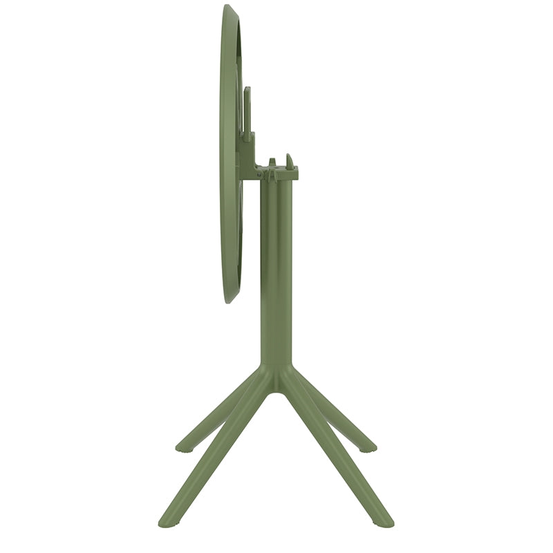 SKY OLIVE GREEN ΤΡΑΠΕΖΙ ΠΤΥΣ/ΝΟ ΠΟΛ/ΝΙΟΥ Φ60x74