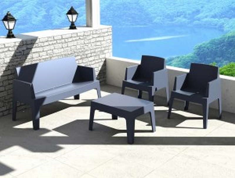 BOX DARK GREY KANAΠEΣ ΠΟΛ/ΝΙΟΥ 138Χ62Χ80εκ.
