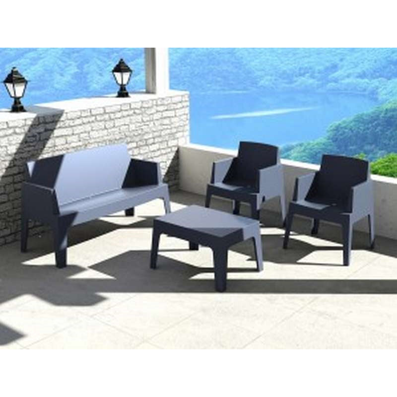 BOX DARK GREY ΤΡΑΠΕΖΙ ΠΟΛ/ΝΙΟΥ 70x50x43