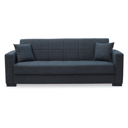 ROVER DARK GREY FABRIC 3-SEATER SOFA/BED WITH STORAGE 210x80x75