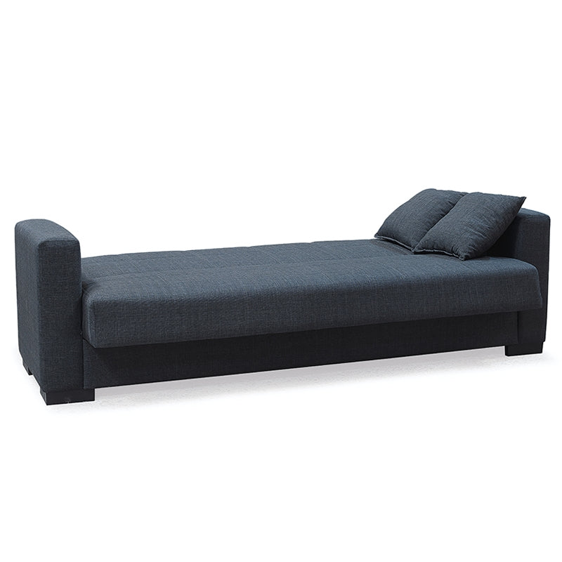ROVER DARK GREY FABRIC 3-SEATER SOFA/BED WITH STORAGE 210x80x75