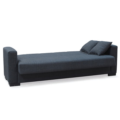 ROVER DARK GREY FABRIC 3-SEATER SOFA/BED WITH STORAGE 210x80x75