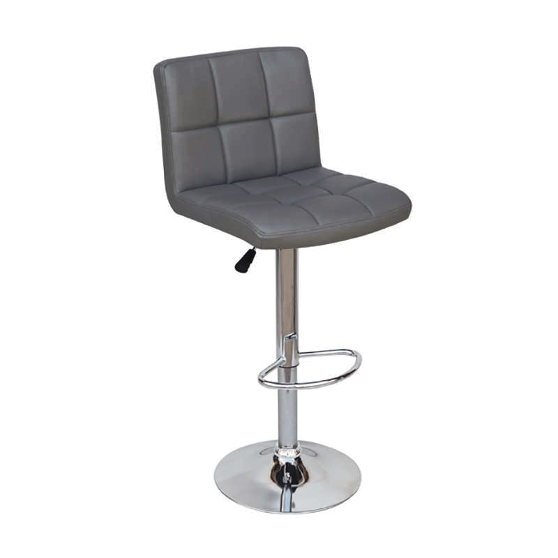 BAR40 GREY PU(Σ2)ΣKAMΠO ΜΕ ΑΜΟΡΤΙΣΕΡ 43X52X113εκ.