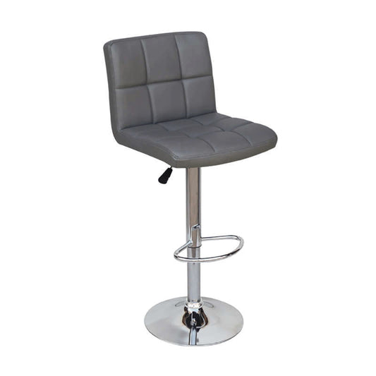 BAR40 GREY PU(Σ2)ΣKAMΠO ΜΕ ΑΜΟΡΤΙΣΕΡ 43X52X113εκ.