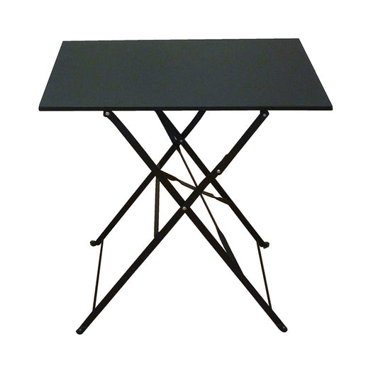 ALMA ΜΑΥΡΟ ΤΡΑΠΕΖΙ ΜΕΤΑΛΛΙΚΟ ΠΤΥΣ/ΝΟ 50x70x75