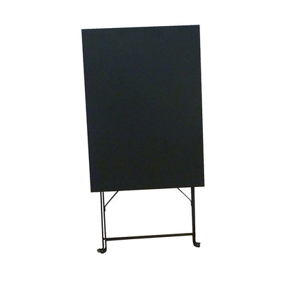 ALMA BLACK FOLDING METAL TABLE 50x70x75