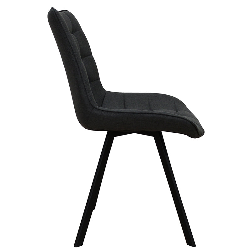 MIRA BLACK ΥΦΑΣΜΑ ΚΑΡΕΚΛΑ ΜΕΤΑΛΛΙΚΗ 53x59x86