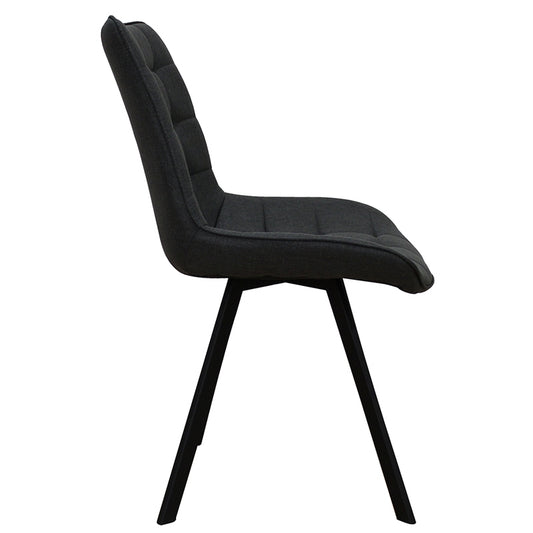 MIRA BLACK ΥΦΑΣΜΑ ΚΑΡΕΚΛΑ ΜΕΤΑΛΛΙΚΗ 53x59x86
